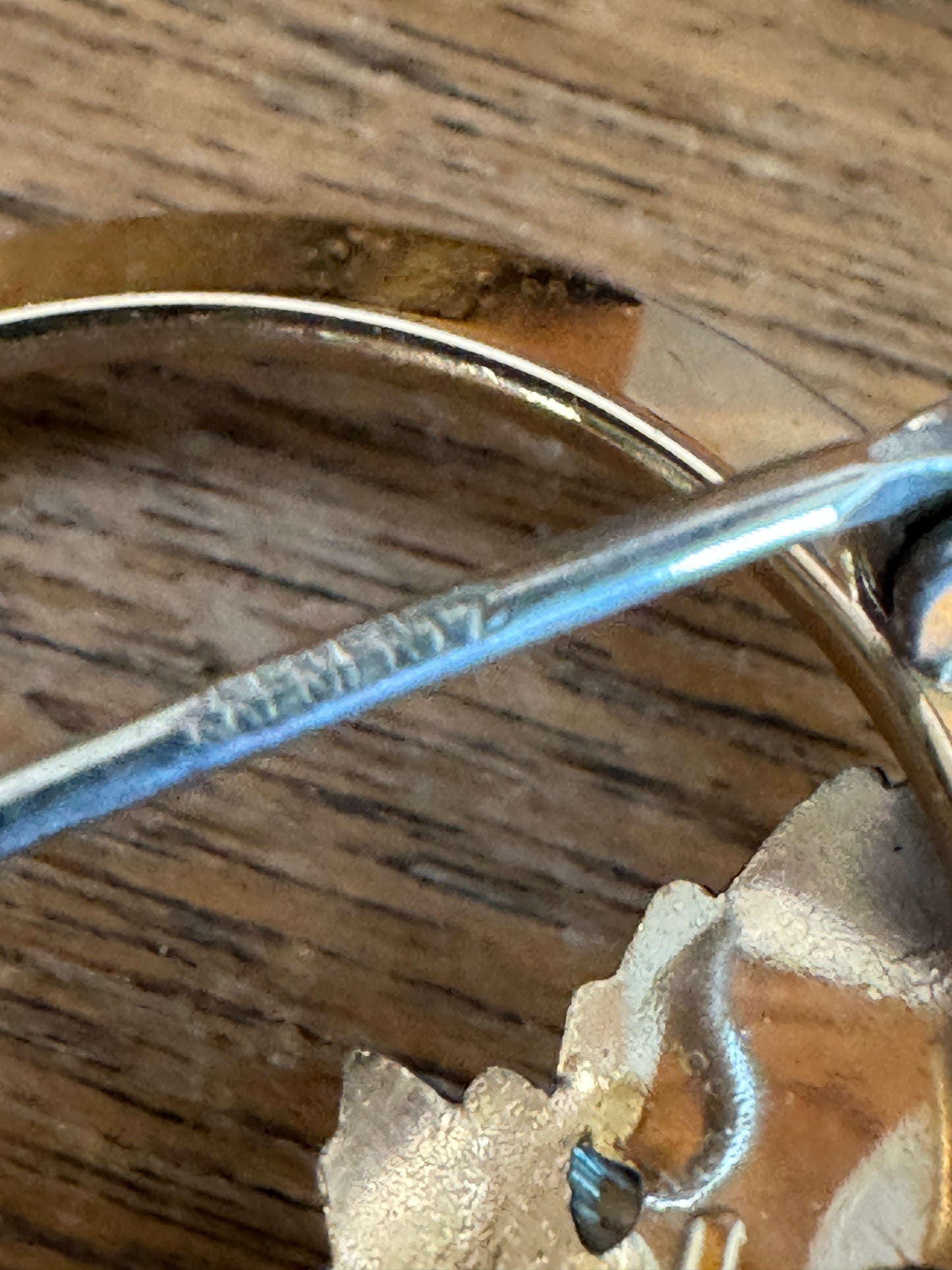 Set of 3 Krementz 14K Overlay Amethyst Semi Precious Gemstone Bead & Cultured Pearl Pins