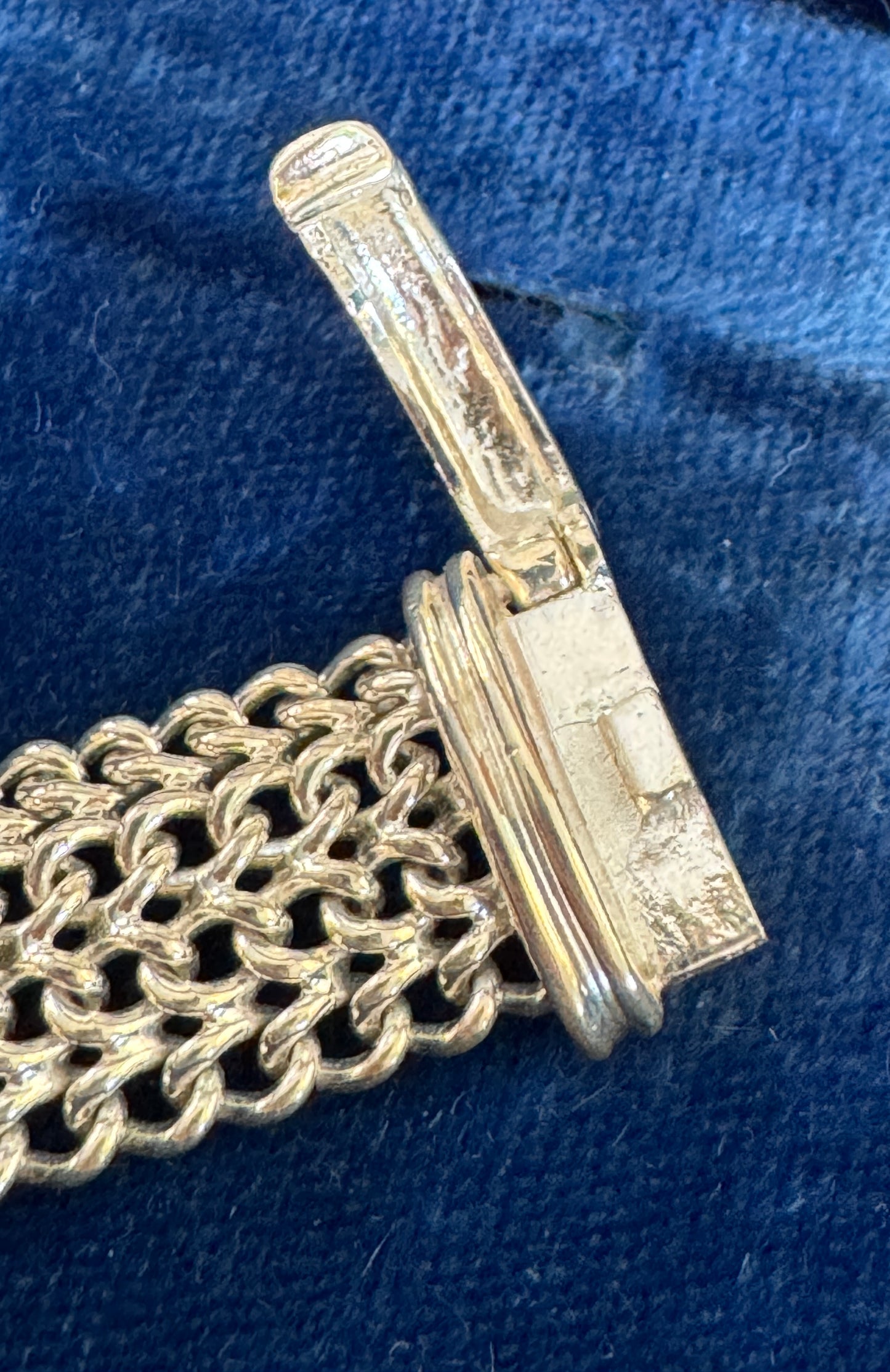 Vintage Italian Sterling Silver Mesh Bracelet