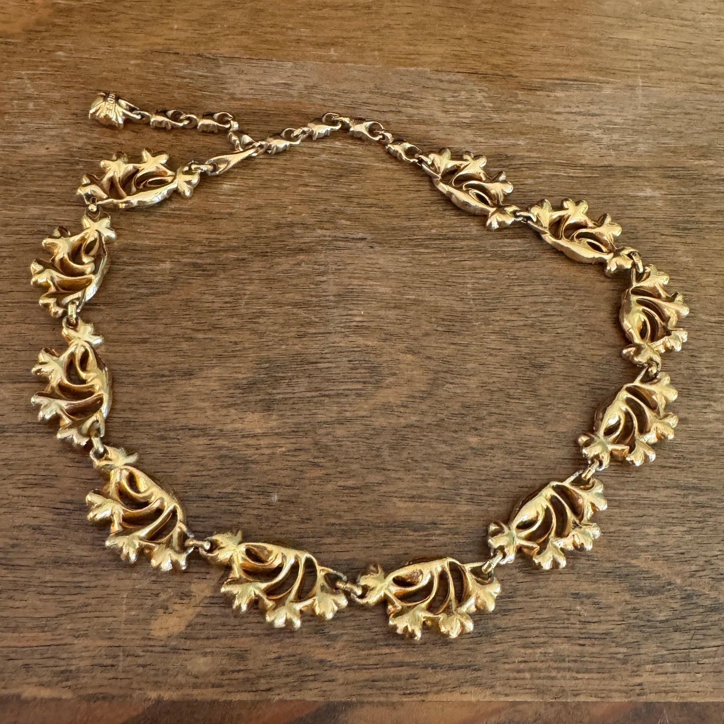 Vintage Bogoff Pastel Rhinestone Necklace - Lady Slippers