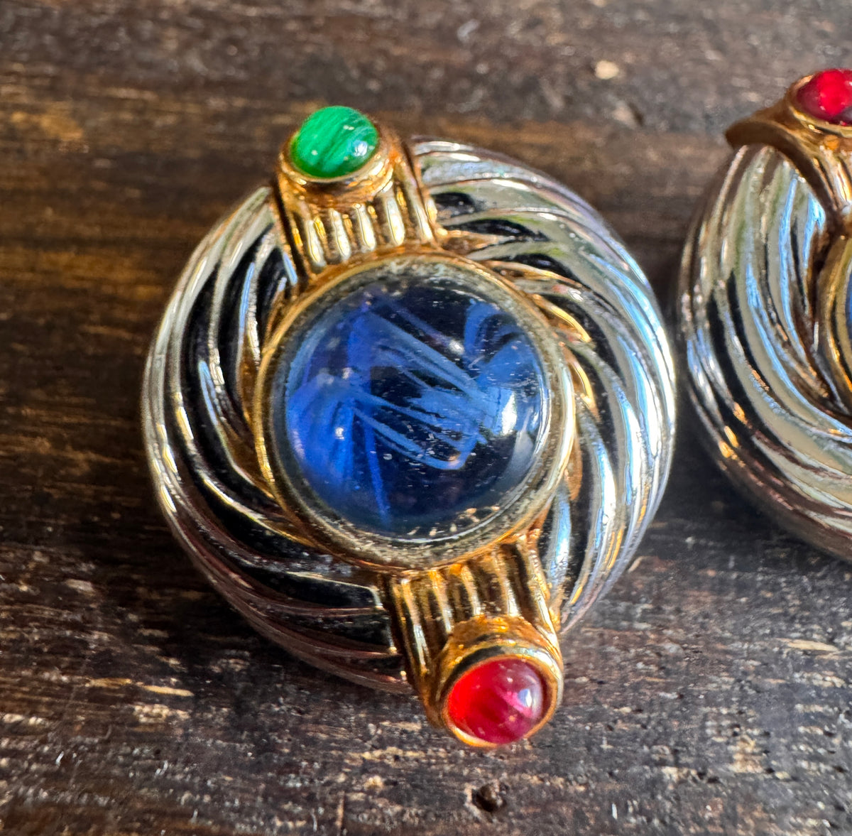 Vintage Ivana Trump Designer Couture Clip Earrings