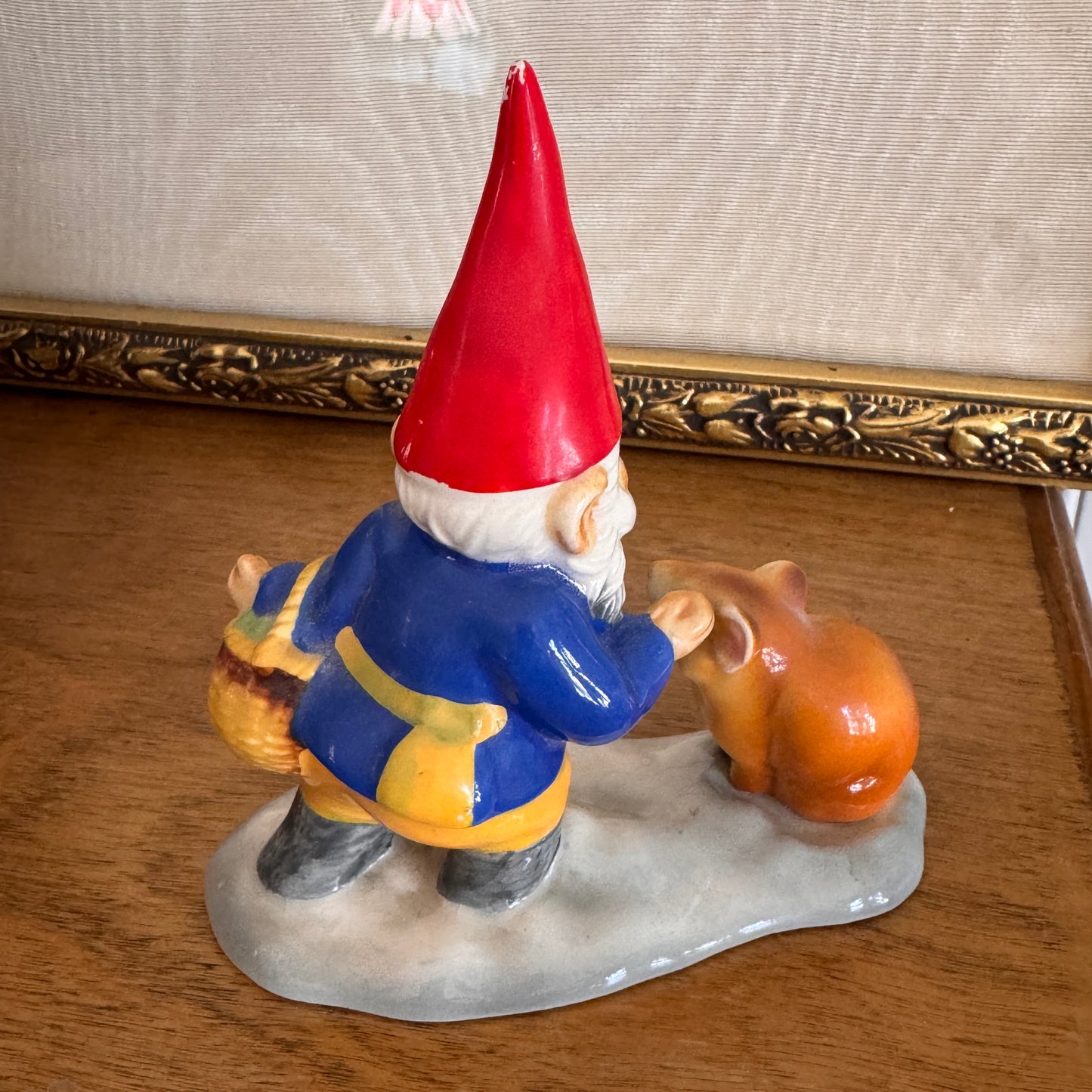 Vintage Gorham Gnome Feeding Mouse Figurine Japanese
