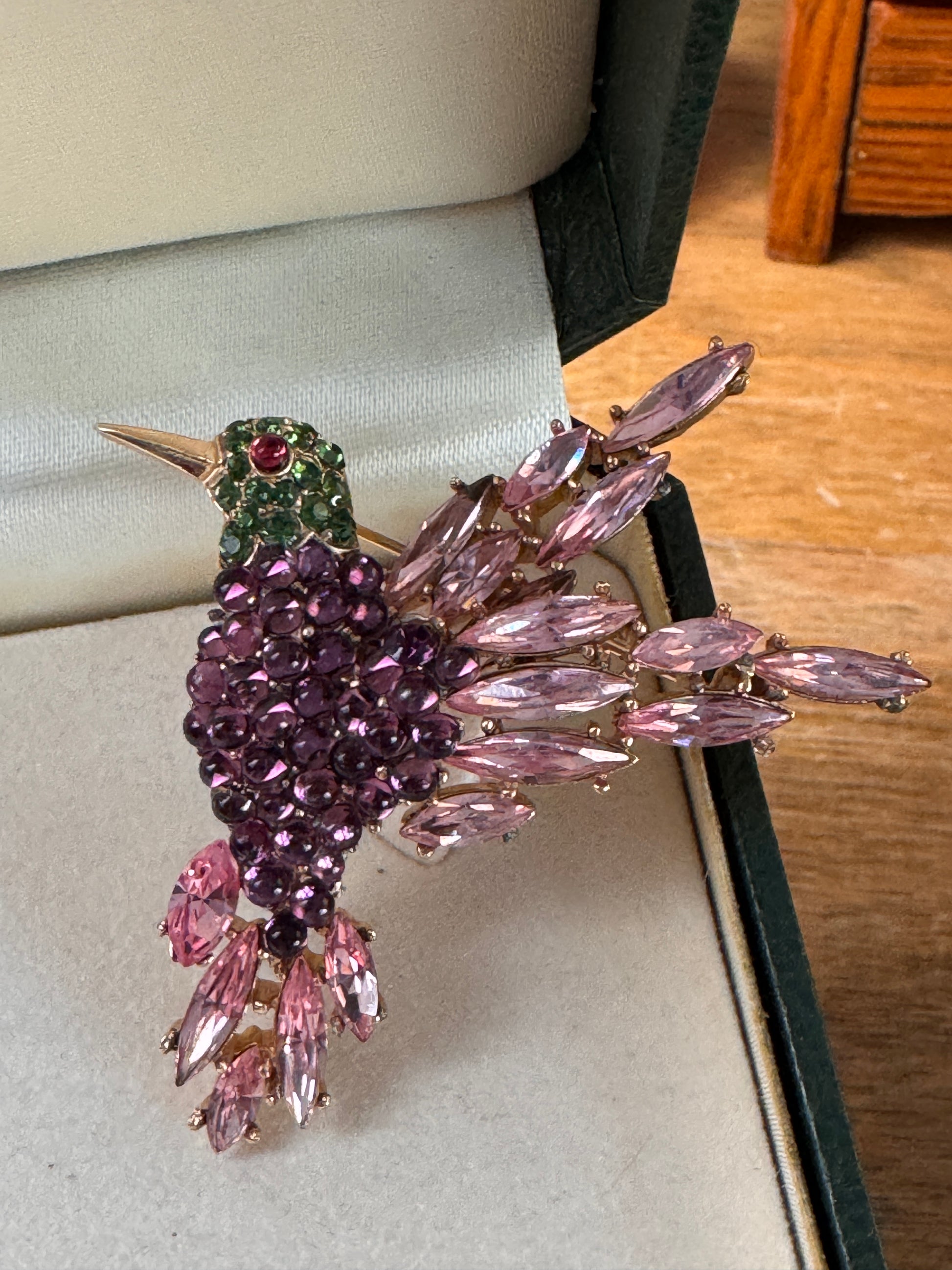 Vintage Trifari Hummingbird brooch 