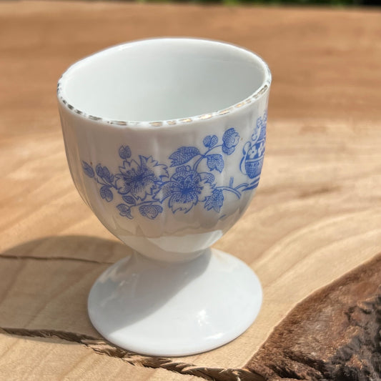 Vintage Blue & White Egg Cup