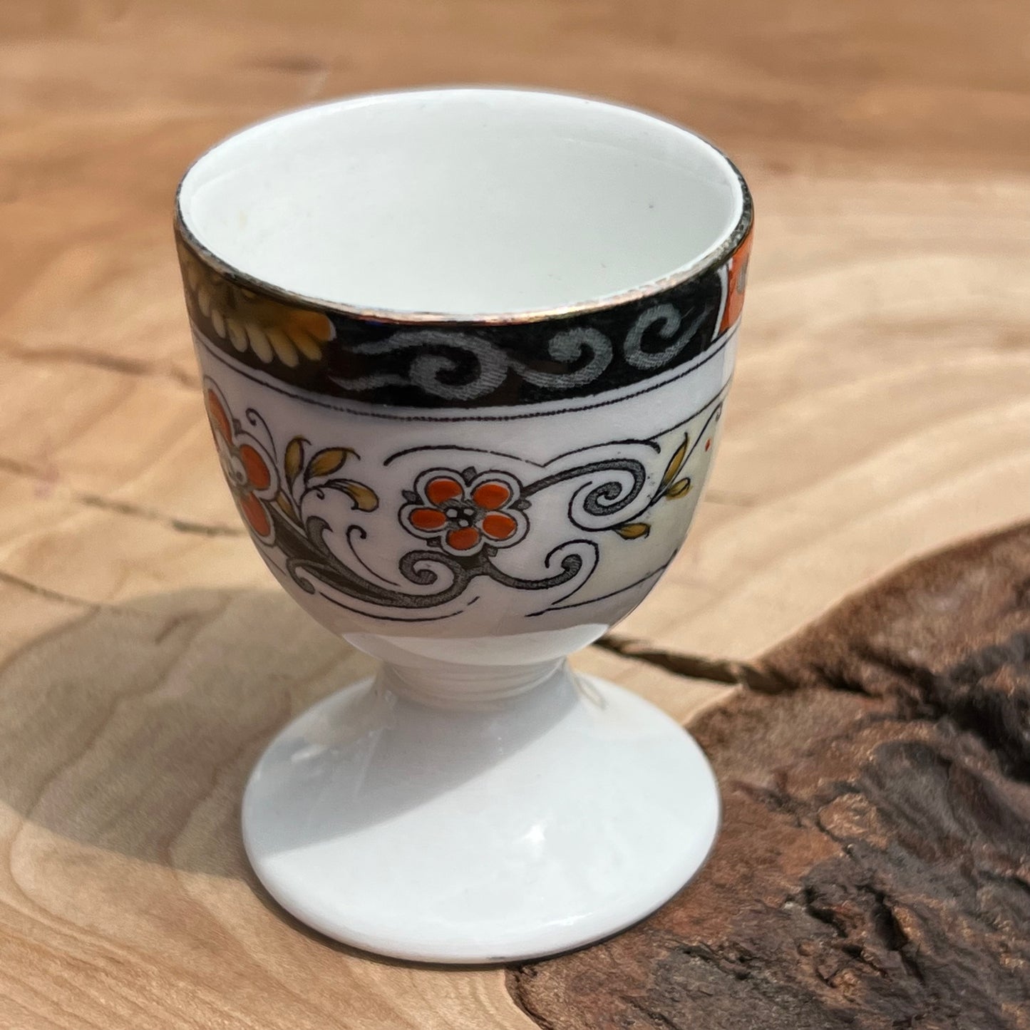 Vintage Paisley Floral Egg Cup