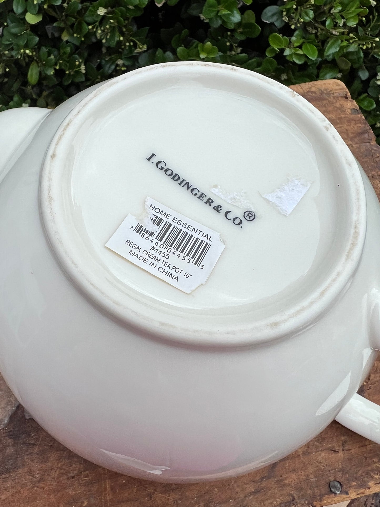 Vintage I. Godinger & Co. 6 pce Tear Drop Lace Embossed Tea Pot, Pedestal Cake Plate &