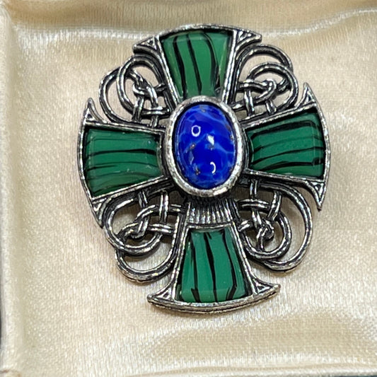 Vintage Celtic Cross Pin Pendant