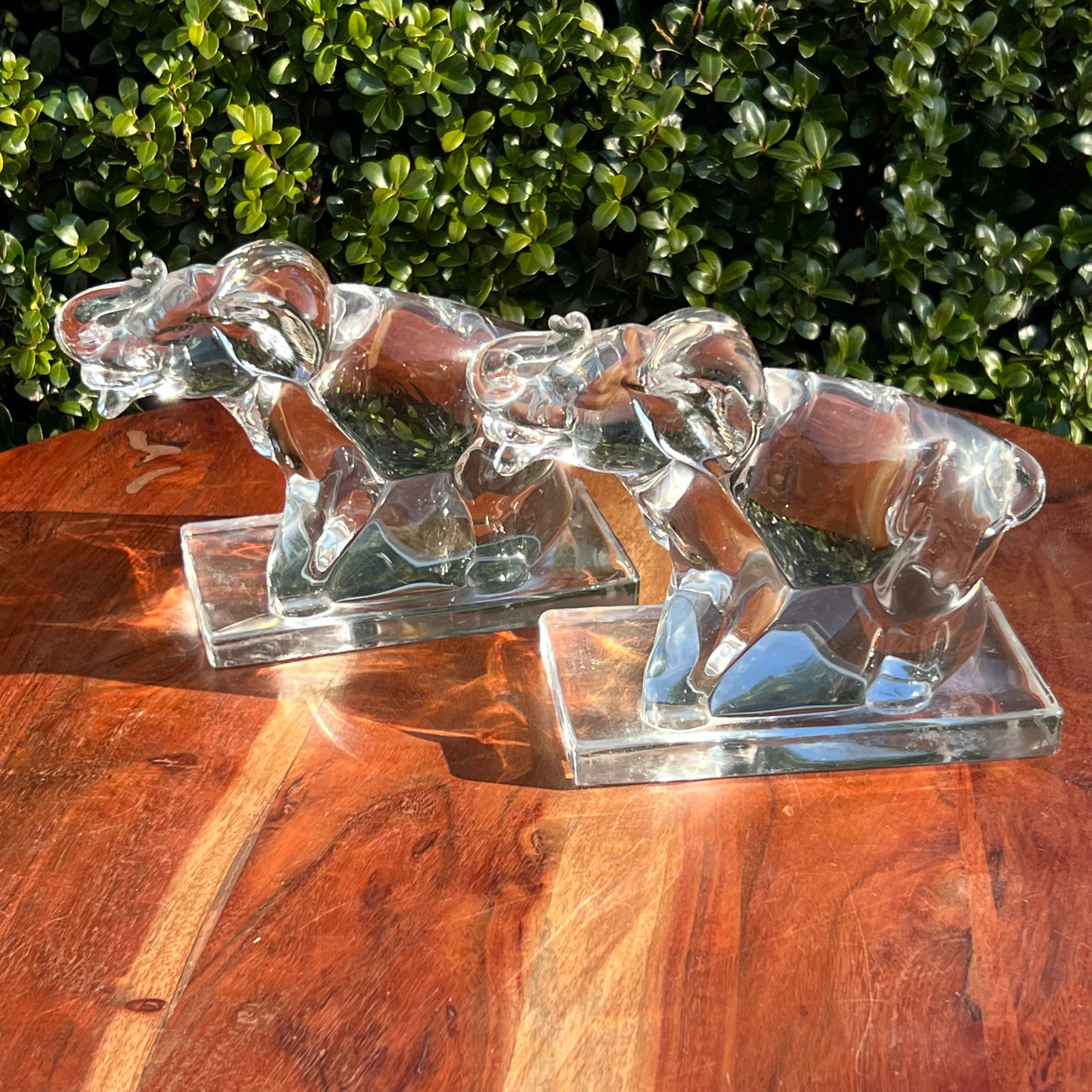 Orders Elephant Glass Bookend