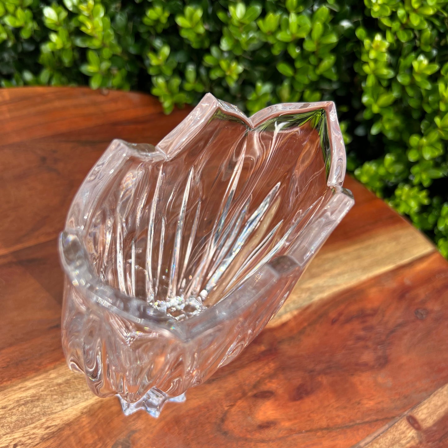 Vintage Gorham Crystal Lotus Vase