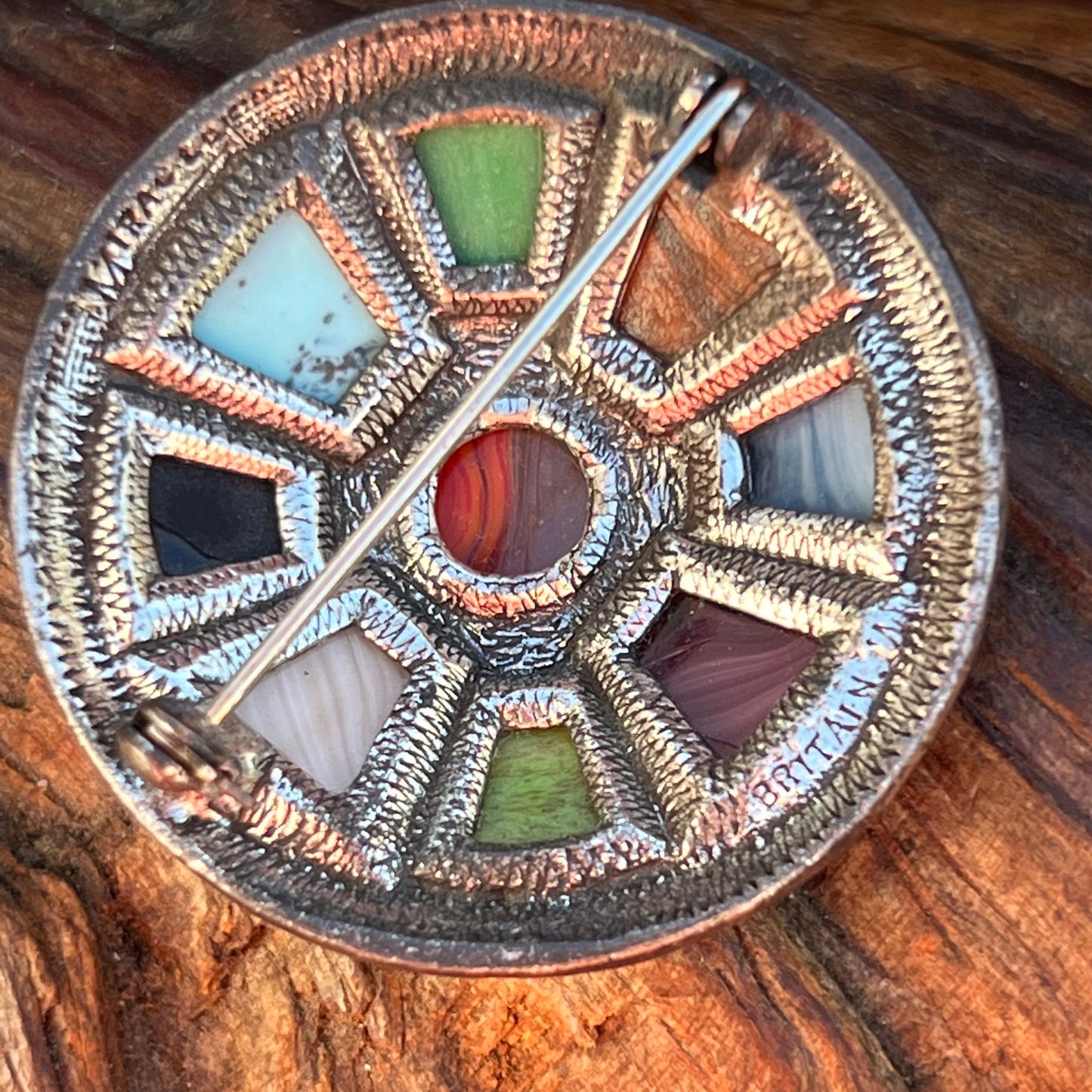 Vintage Miracle Celtic Shield Pin