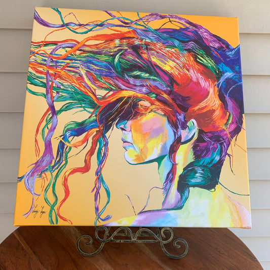 Multi Color Canvas Print "Windswept" by Linzi Lynn
