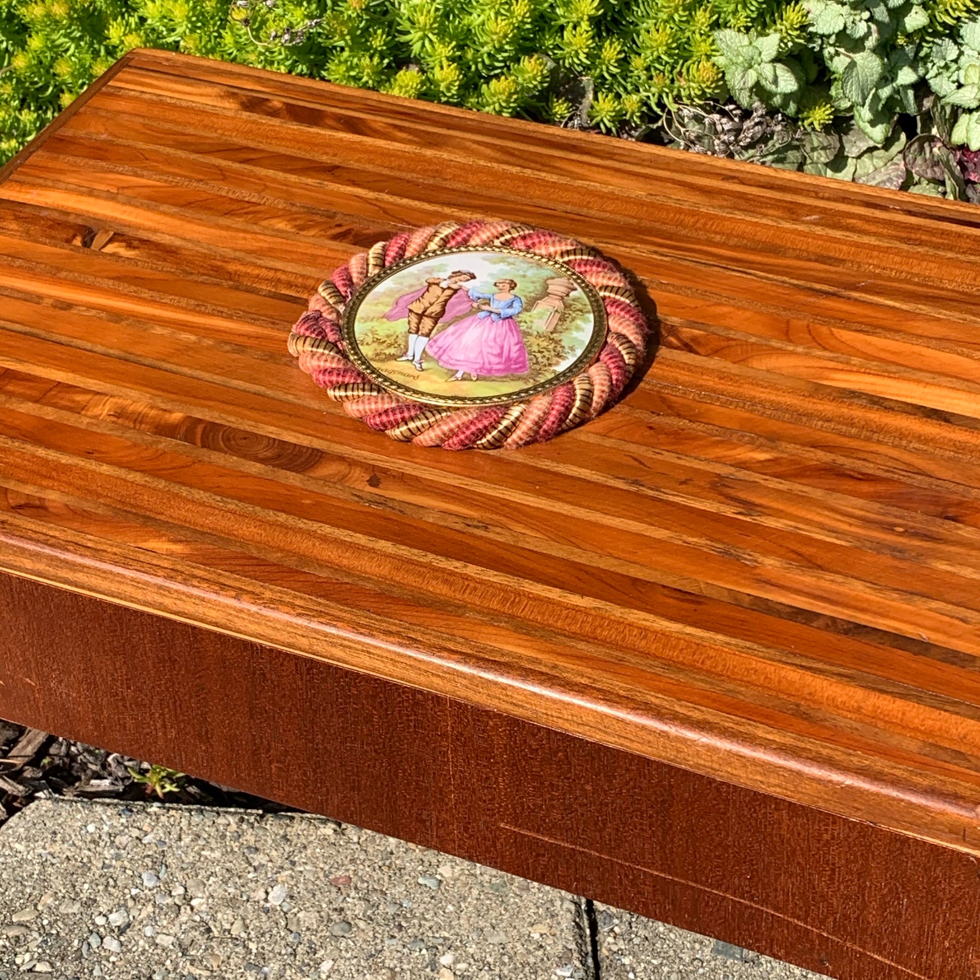 Lady Slippers Romantic Wooden Jewelry Box