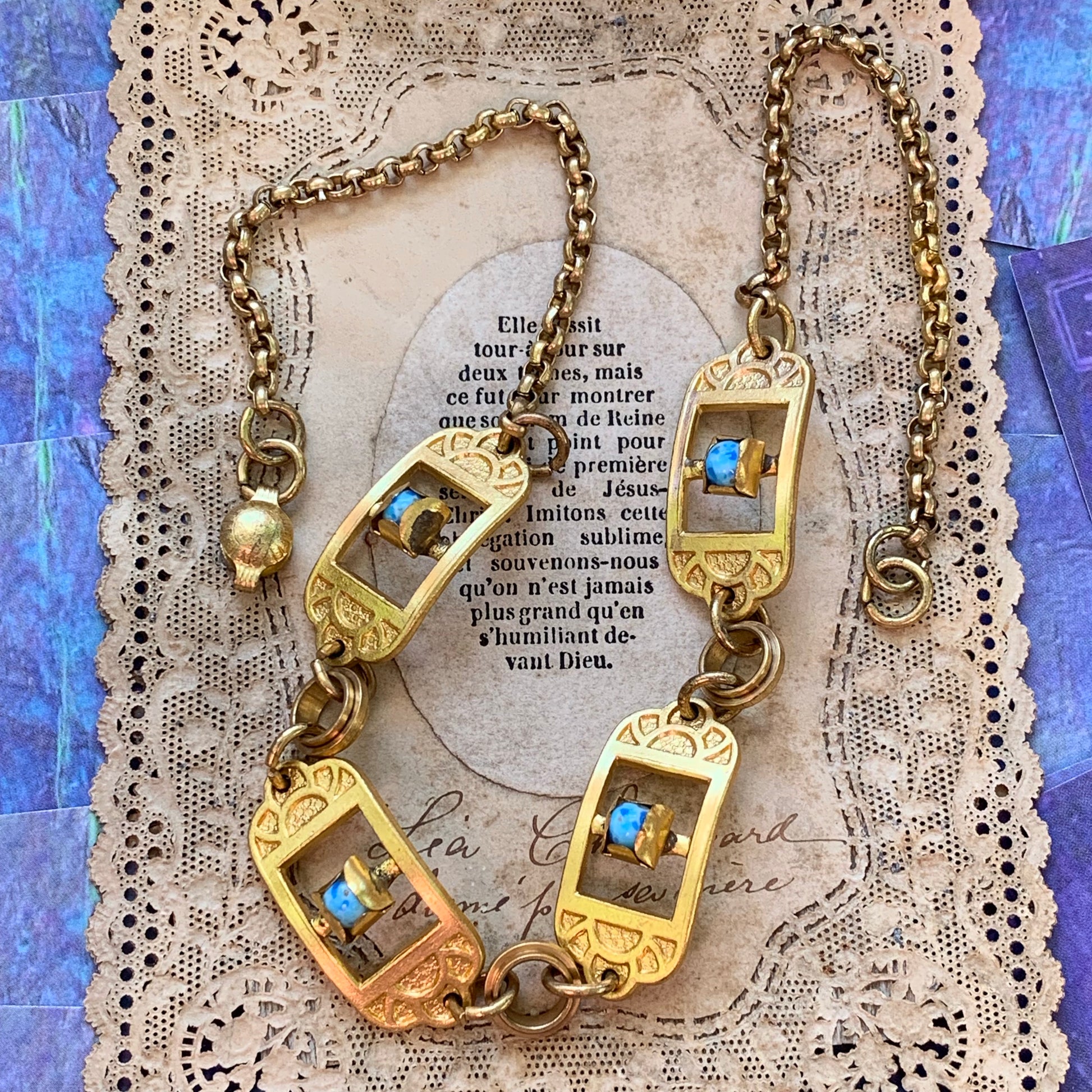 Art Deco Necklace - Lady Slippers