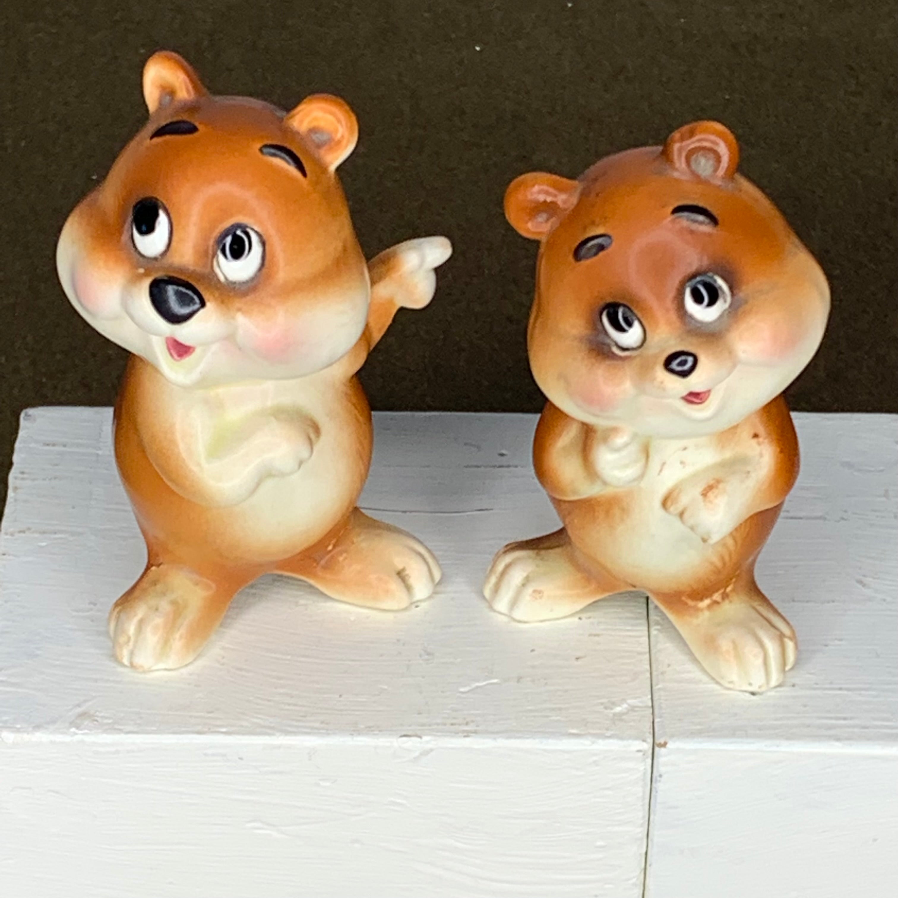 Vintage Lefton Salt shops and Pepper Shakers