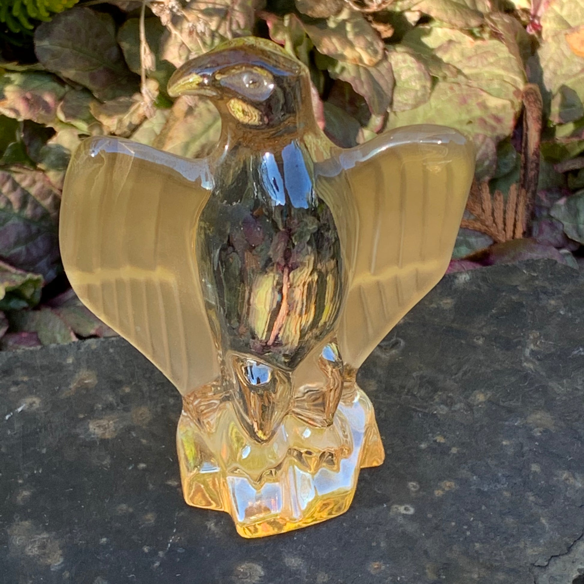 Crystal Bald Eagle Glass Figurine