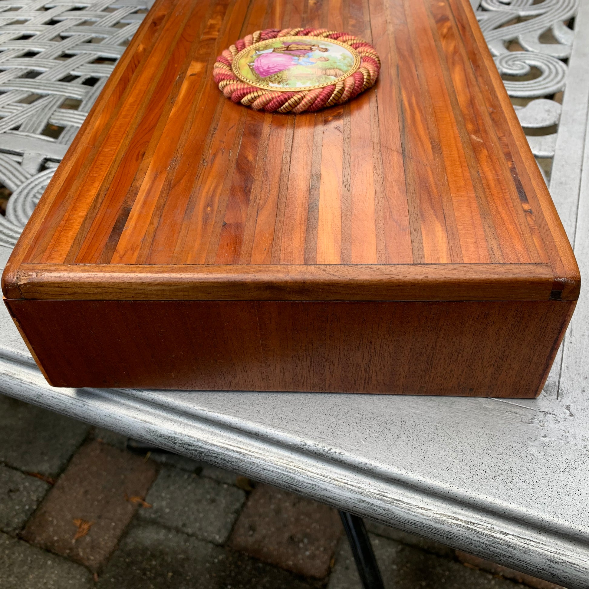 Lady Slippers Romantic Wooden Jewelry Box