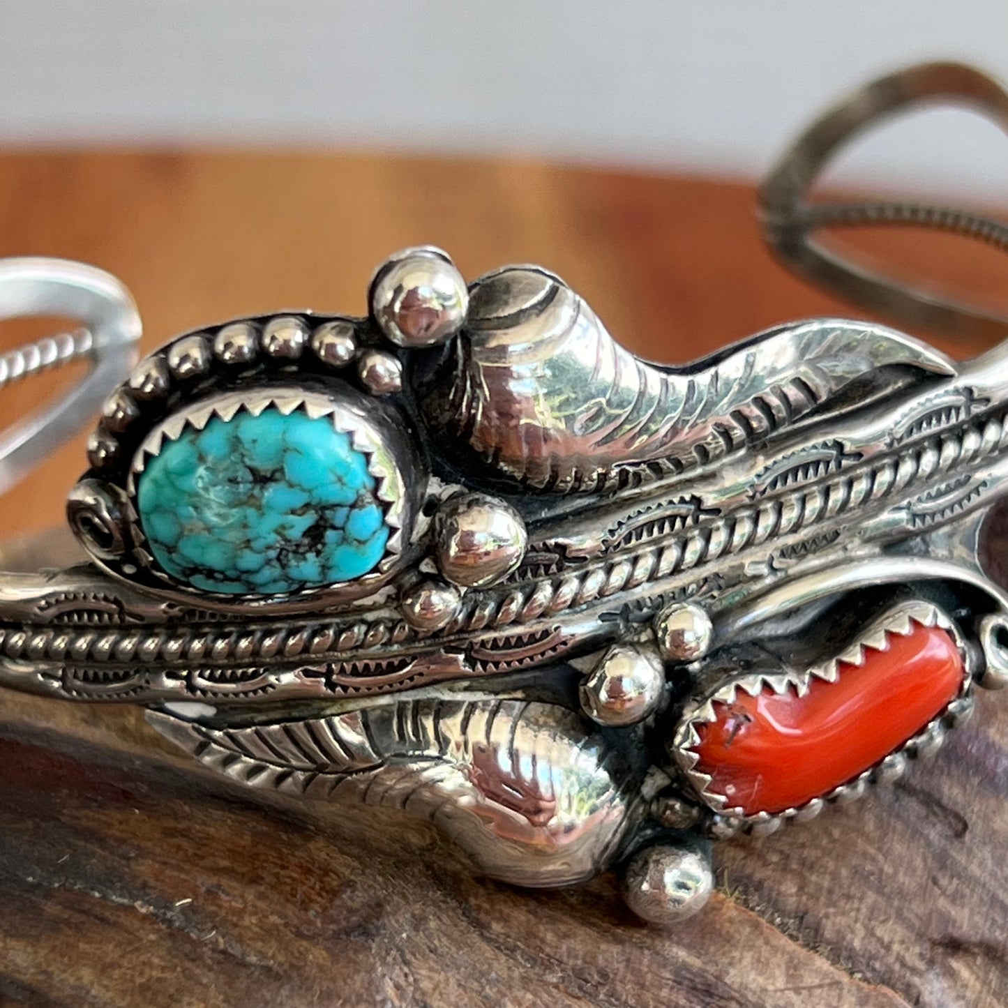 Vintage Navajo Sterling Silver Turquoise Bracelet