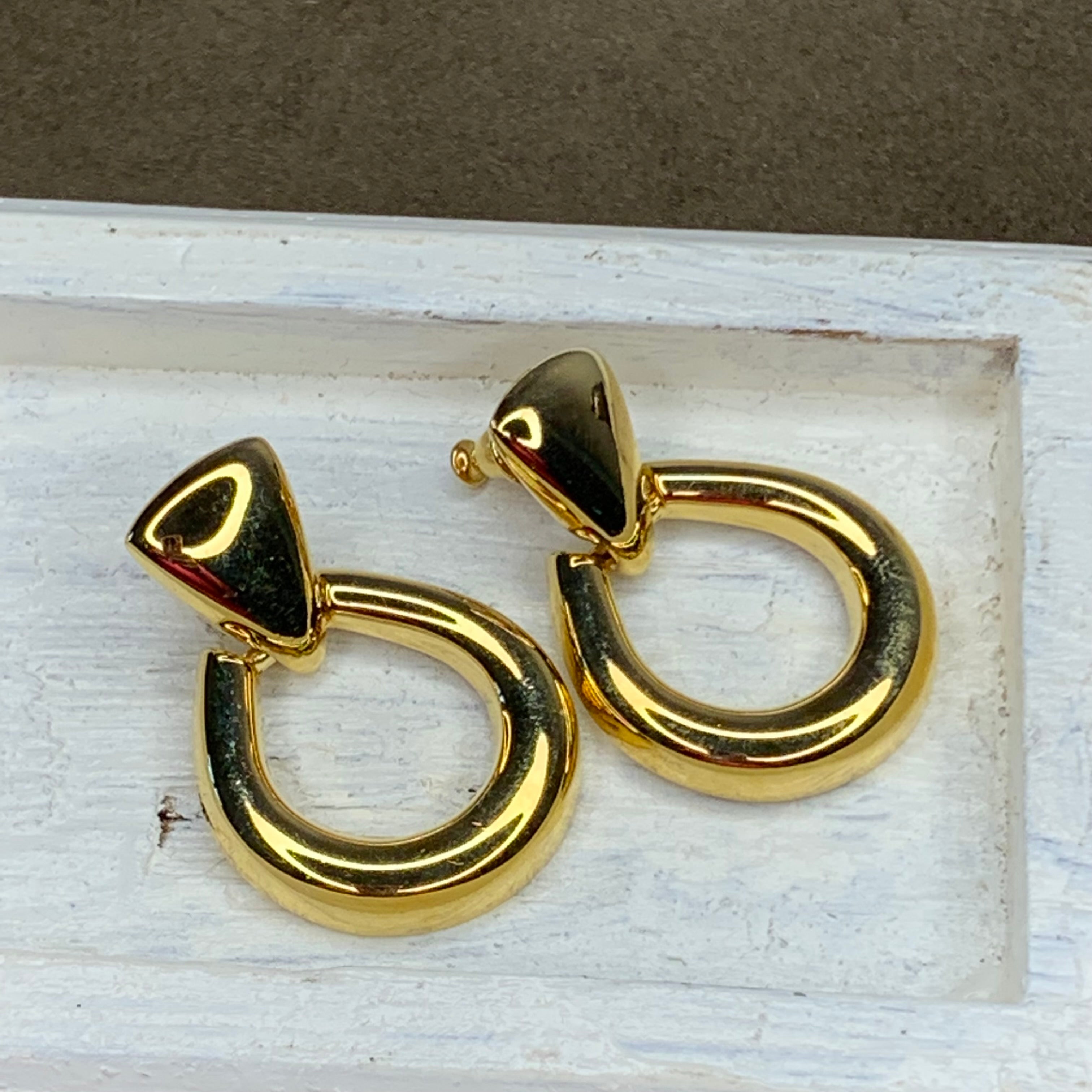 Monet earrings deals real gold