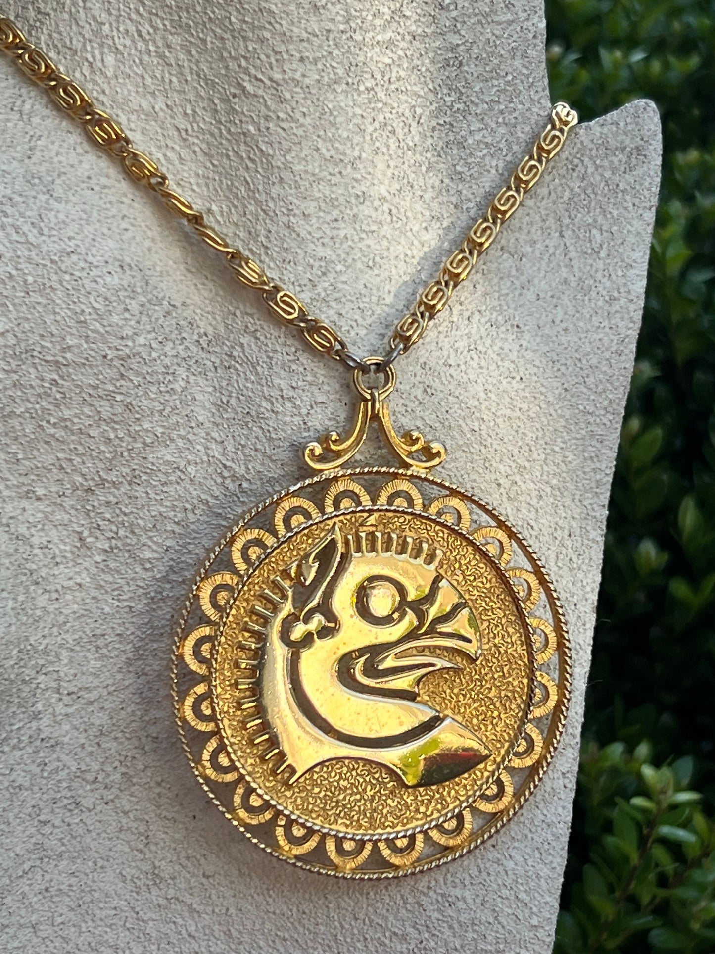 Vintage Vendome Mythological Phoenix Necklace