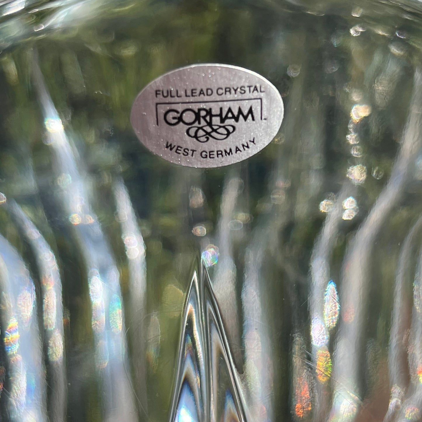 Eye Catching Gorham Crystal Lotus Collection Wine Cooler