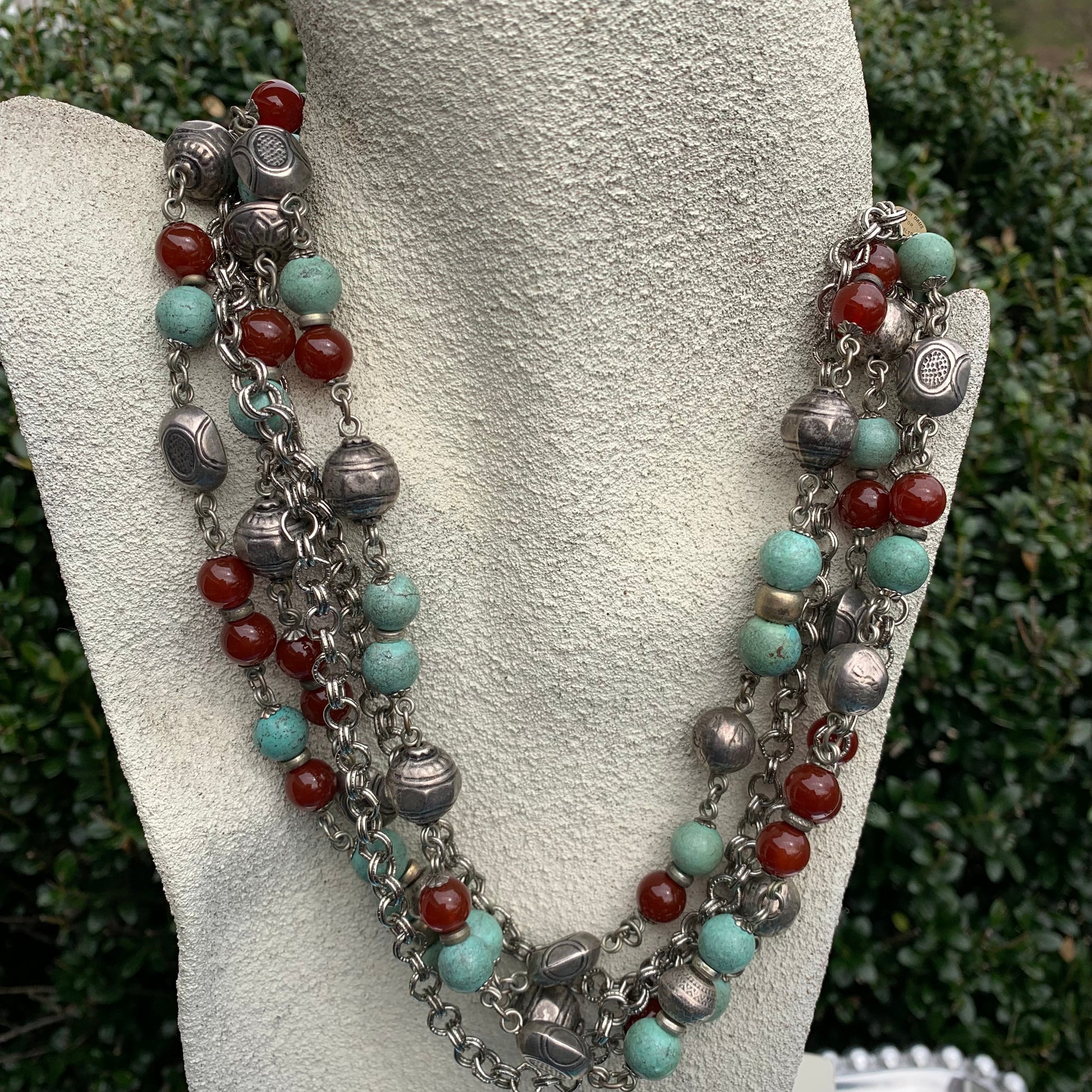 Vintage best sale gemstone necklace