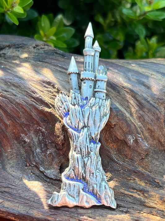 J.J. Jonette Jewelry fairy dust castle pin.
