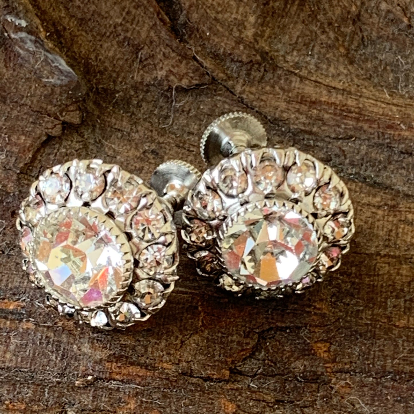 Sparkling Vintage Rhinestone Earrings