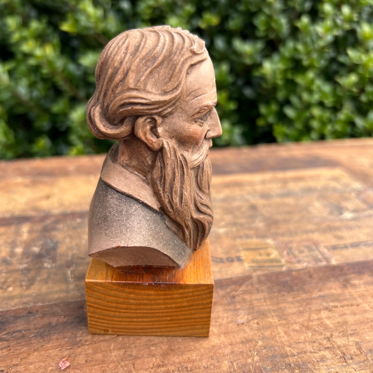 Toriart Italy Tolstoy Italian Wood Bust