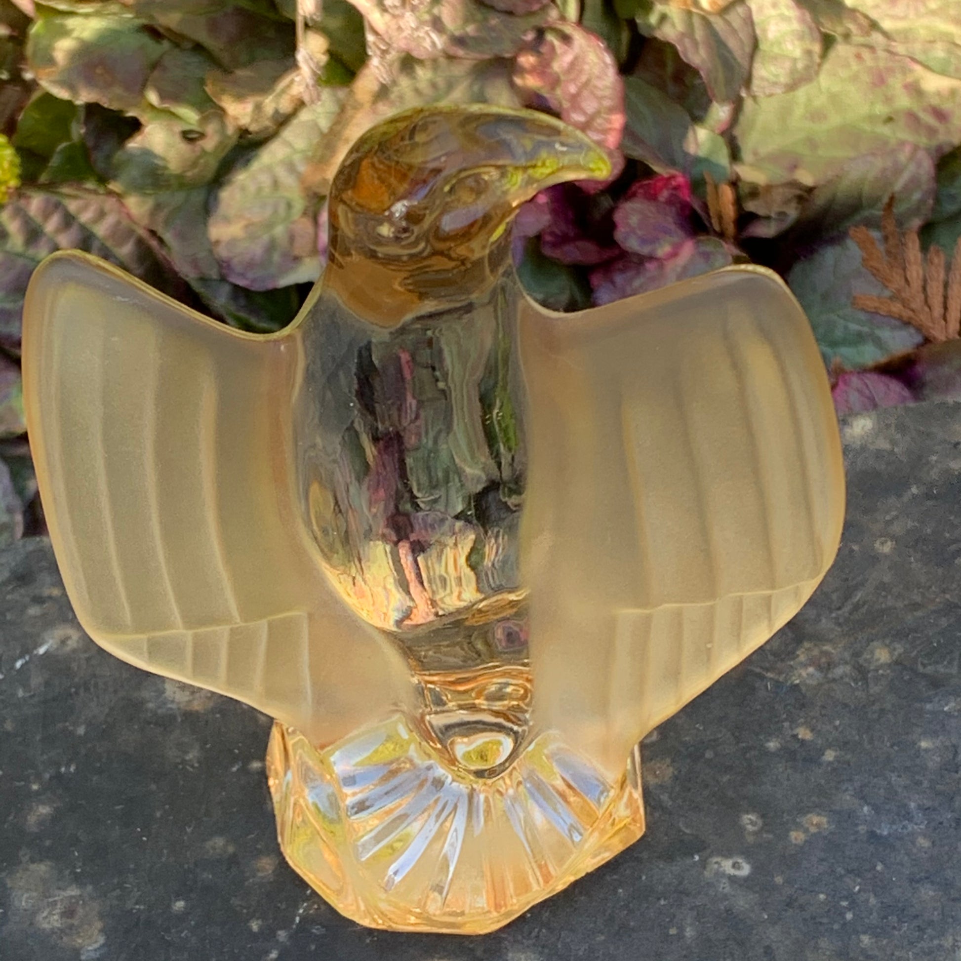 Crystal Bald Eagle Glass Figurine