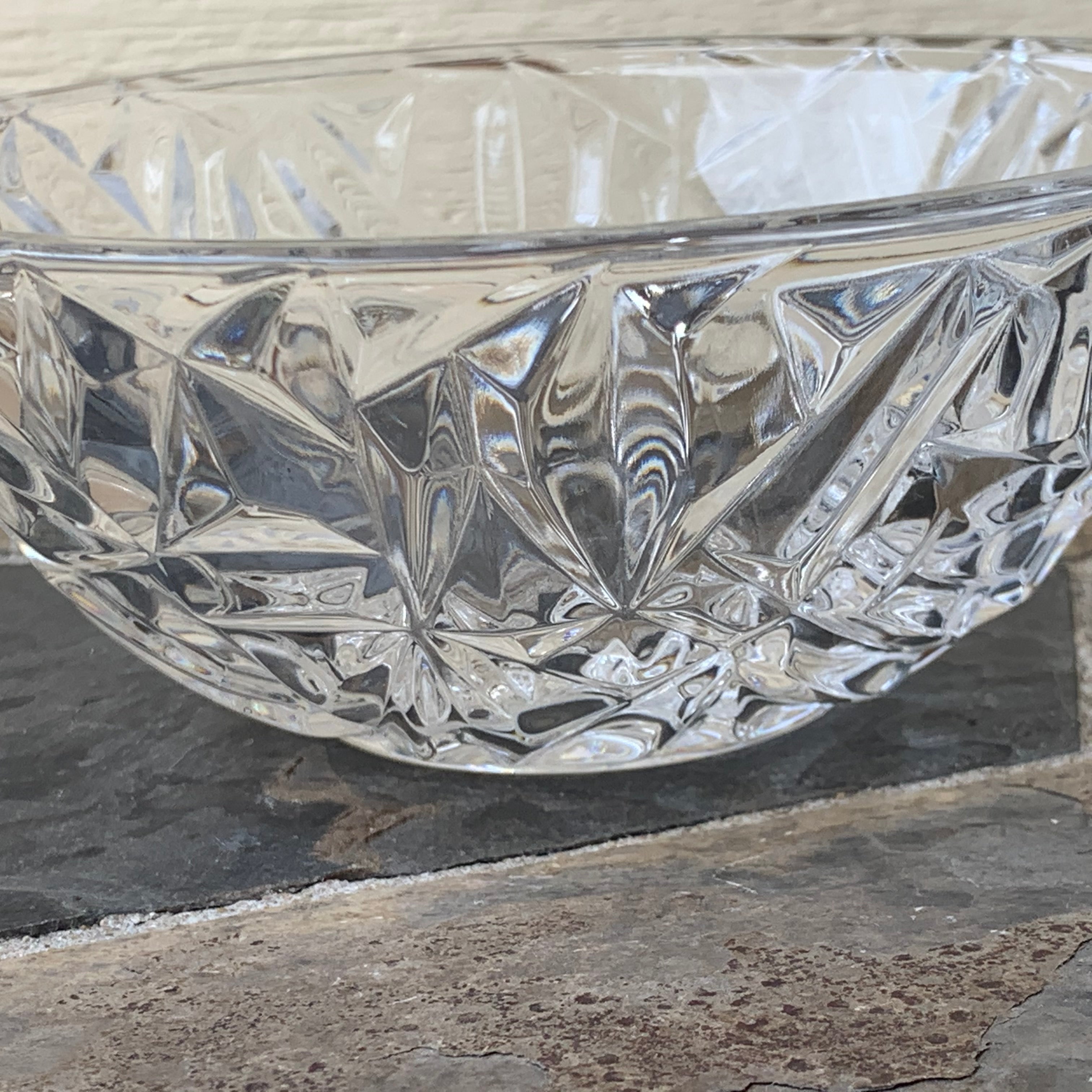 Tiffany & Co. Rock Cut Crystal Bowl – Lady Slippers