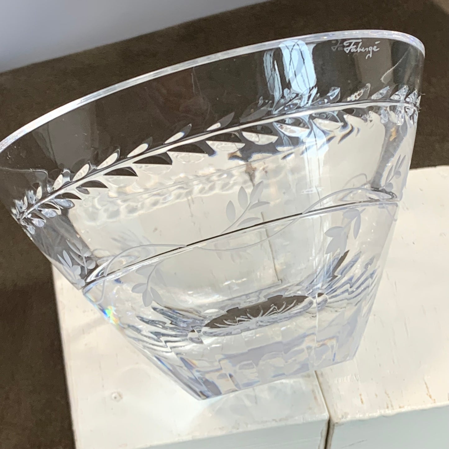 Faberge Luxembourg Crystal Bowl