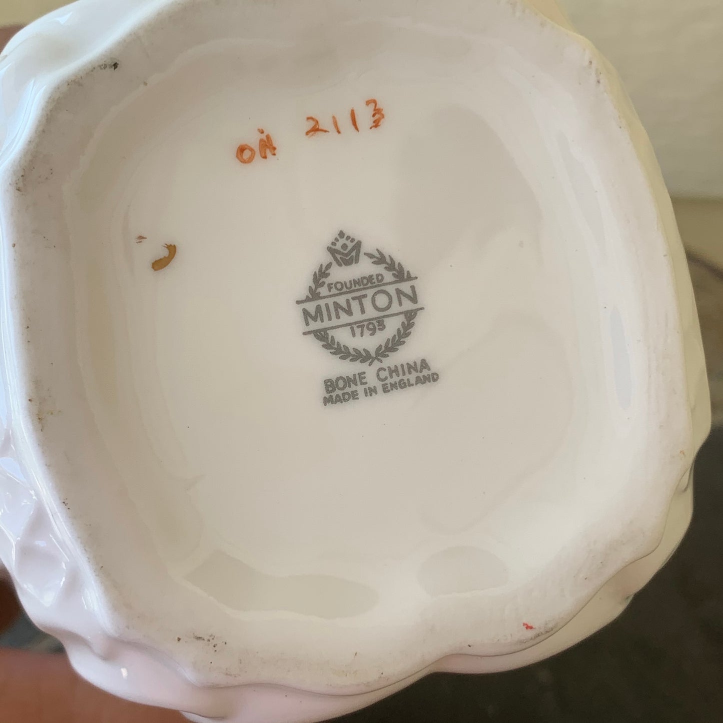 Vintage Minton "Meadow" Porcelain Covered Jar & Lid