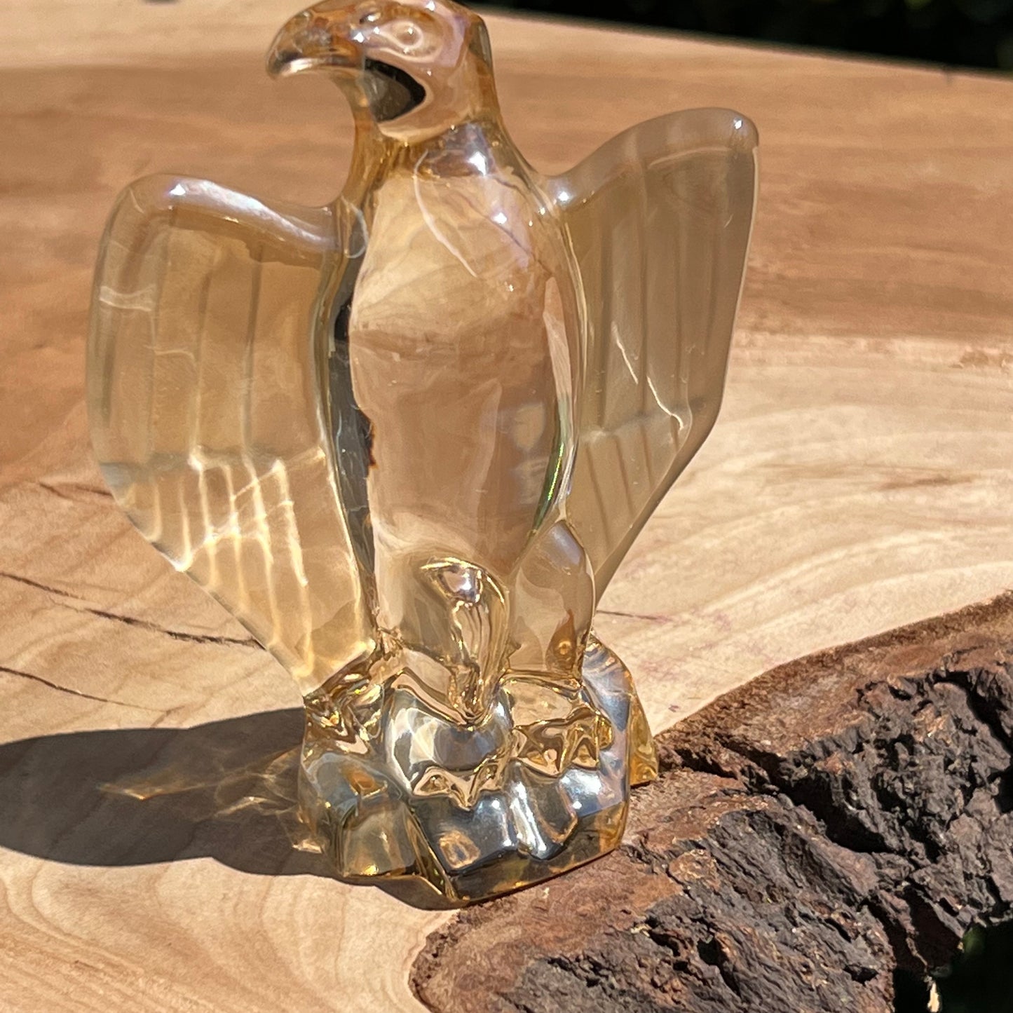 Vintage Napoleonic Eagle Glass Paperweight