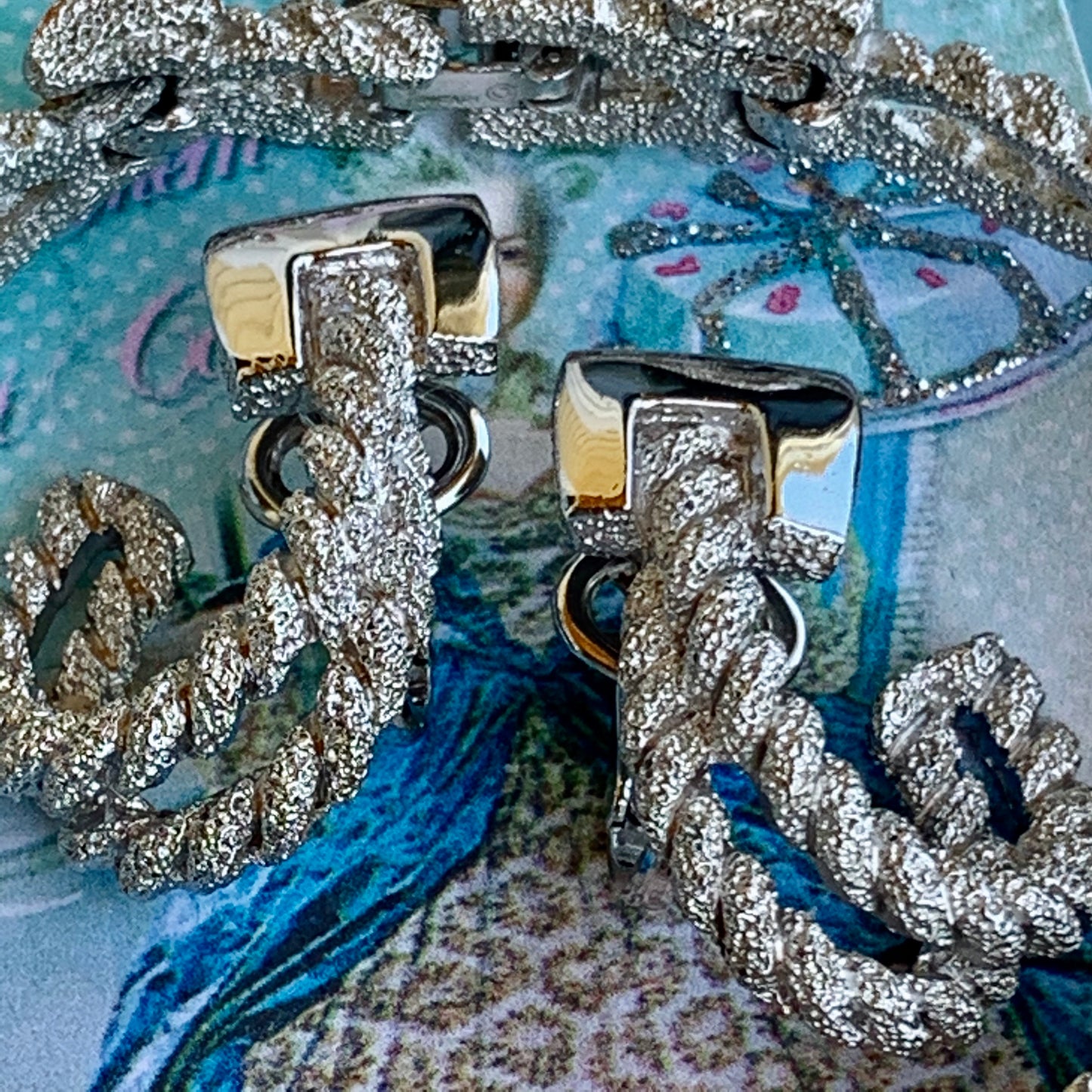 Vintage Trifari Cowgirl Bracelet & Earring Set
