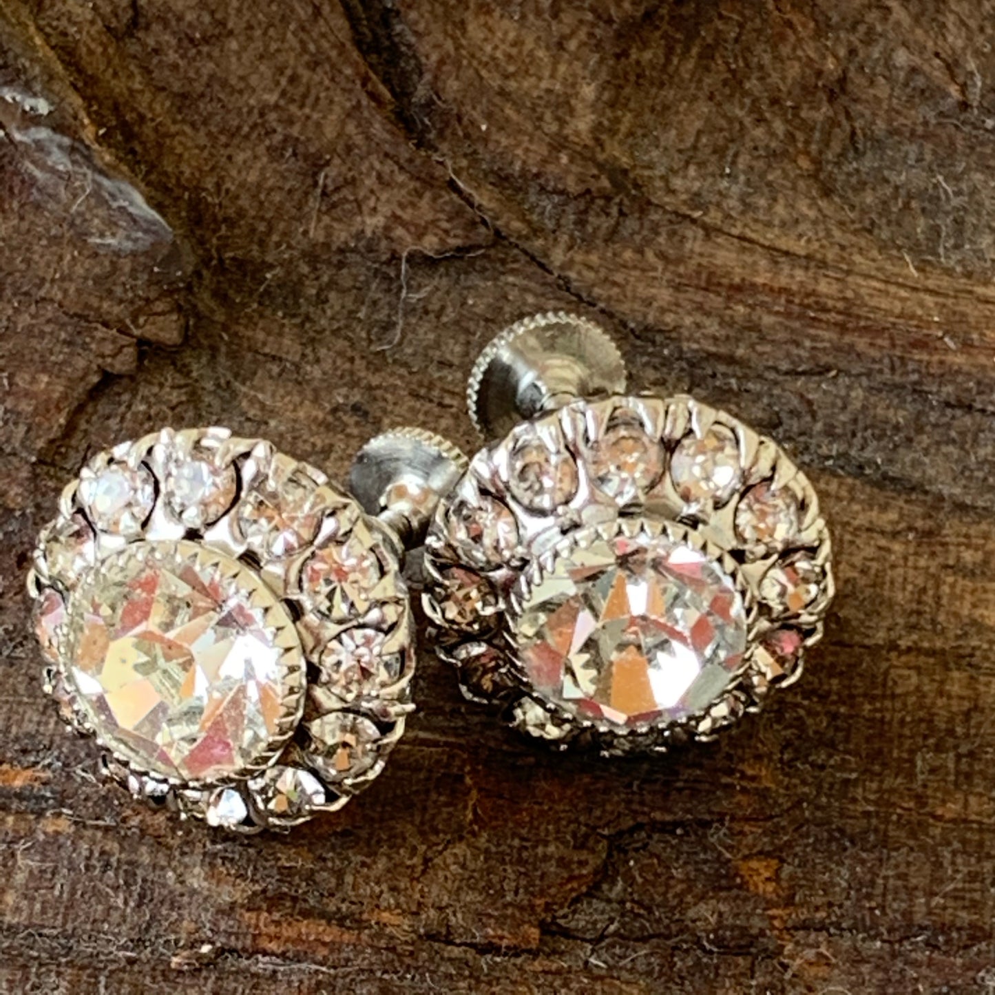 Sparkling Vintage Rhinestone Earrings